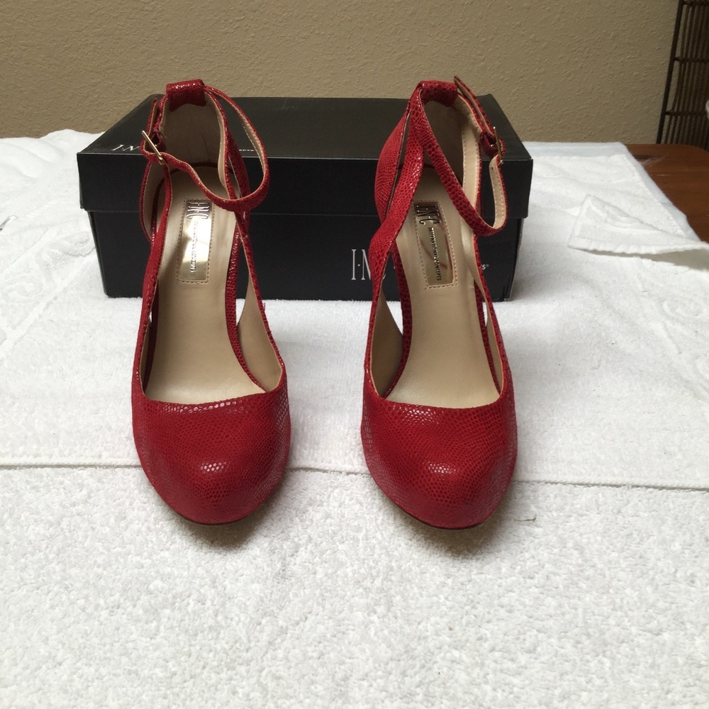Red Lucy Pumps